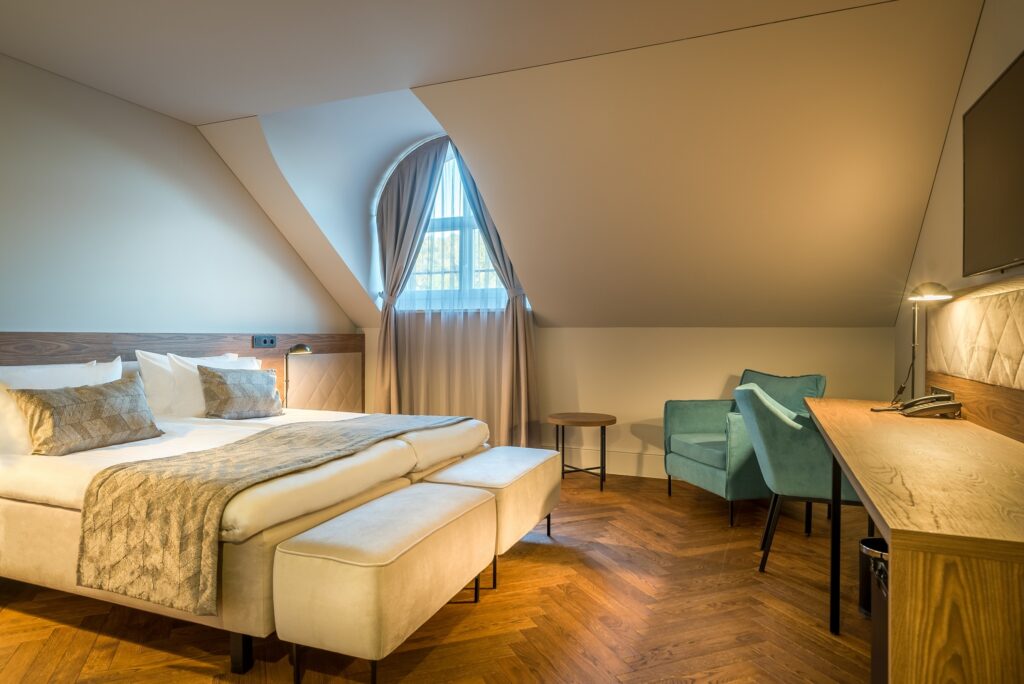 Classic double room at Hotel Vilnia