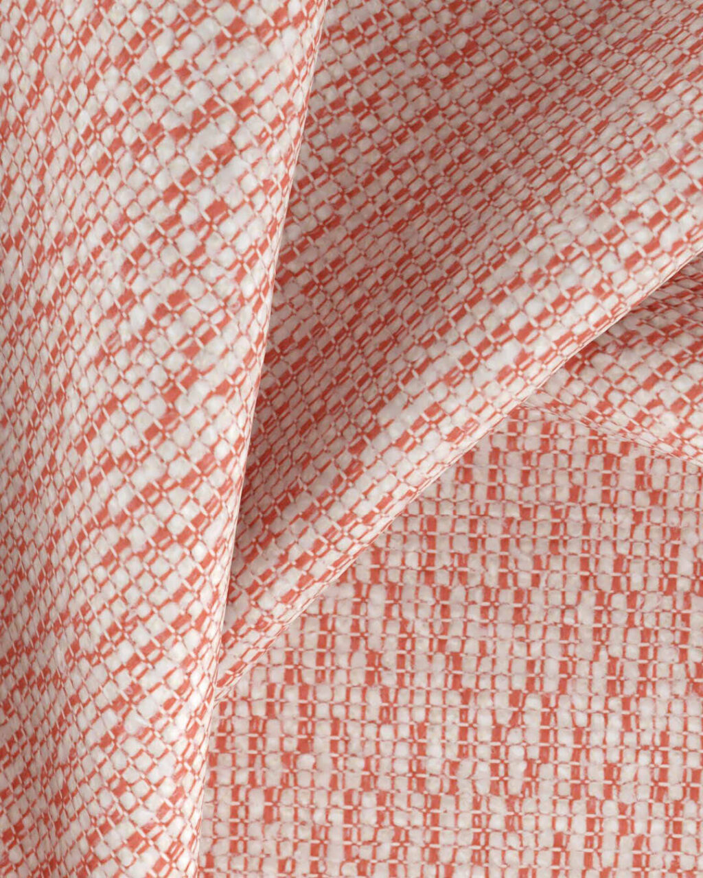 a peach and white fibreguard outdoor fabric